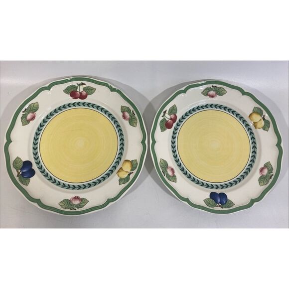 Villeroy Boch French Garden Fleurence Dinner Plates Set (2) 10.5” 1748 - Picture 1 of 6